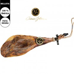 Presunto Cinco Jotas fatiado à mão